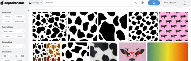Cow Print Top Patterns 